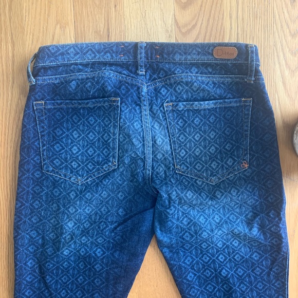 Ditto Made in the USA Blue Printed Jeggings - Picture 4 of 5